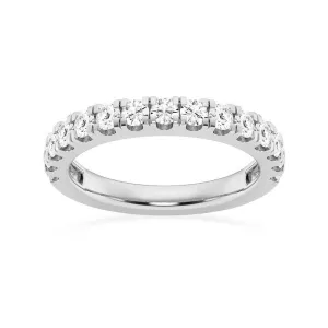 1.07ctw. Round Cut Moissanite Brilliant Wedding Band