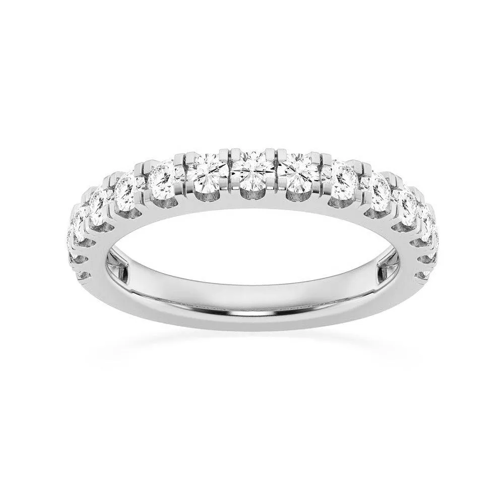 1.07ctw. Round Cut Moissanite Brilliant Wedding Band