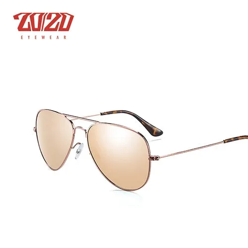 20/20 Unisex Full Rim Square Alloy Polarized 17019