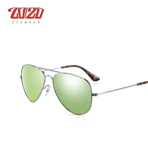 20/20 Unisex Full Rim Square Alloy Polarized 17019