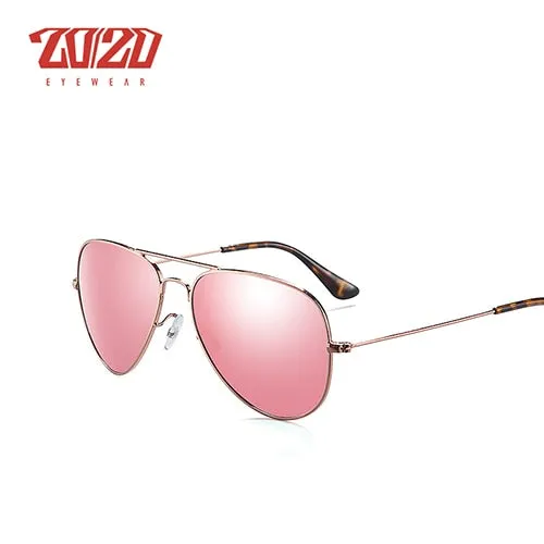 20/20 Unisex Full Rim Square Alloy Polarized 17019