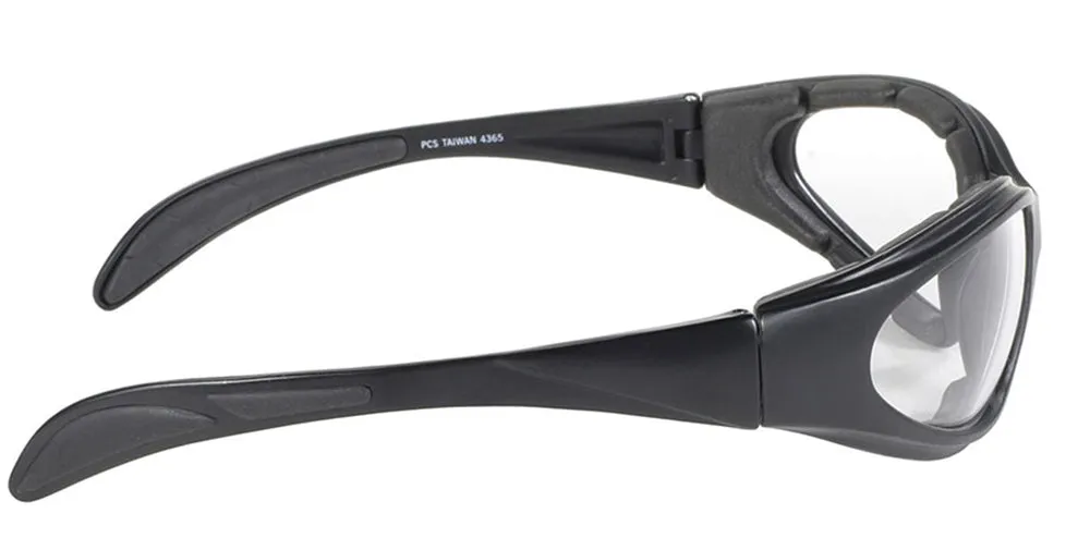 4365 Chopper Black Frame with Clear Lens Sunglasses