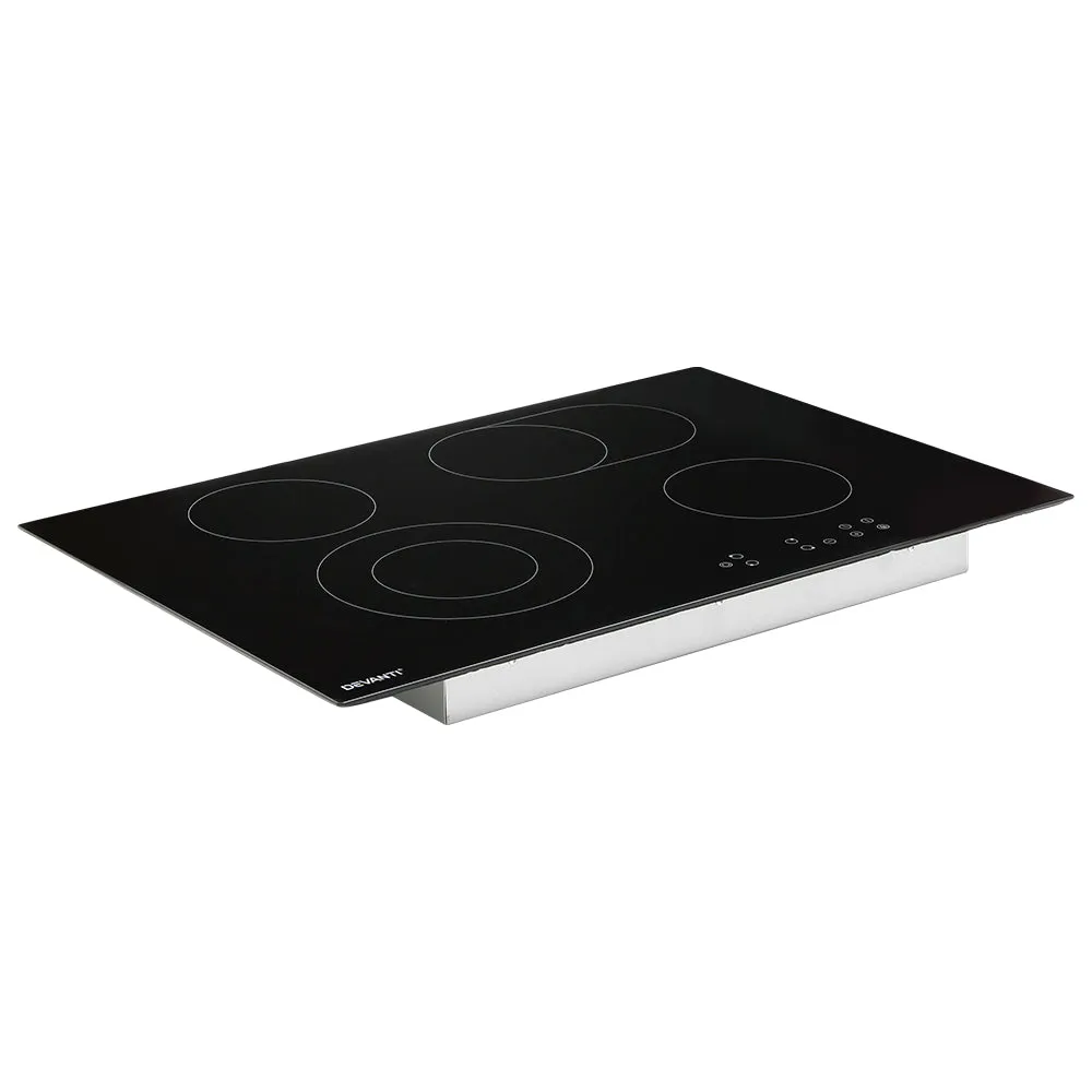 77cm Electric Ceramic Cooktop, 6600W Touch Control – Devanti