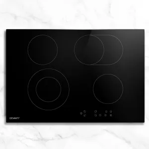 77cm Electric Ceramic Cooktop, 6600W Touch Control – Devanti