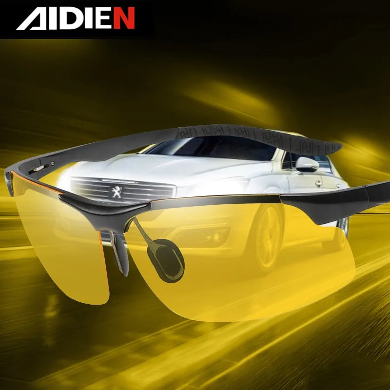 Aidien Men's  Full Rim Square Aluminum Magnesium Reading Glasses Sunglasses D8177