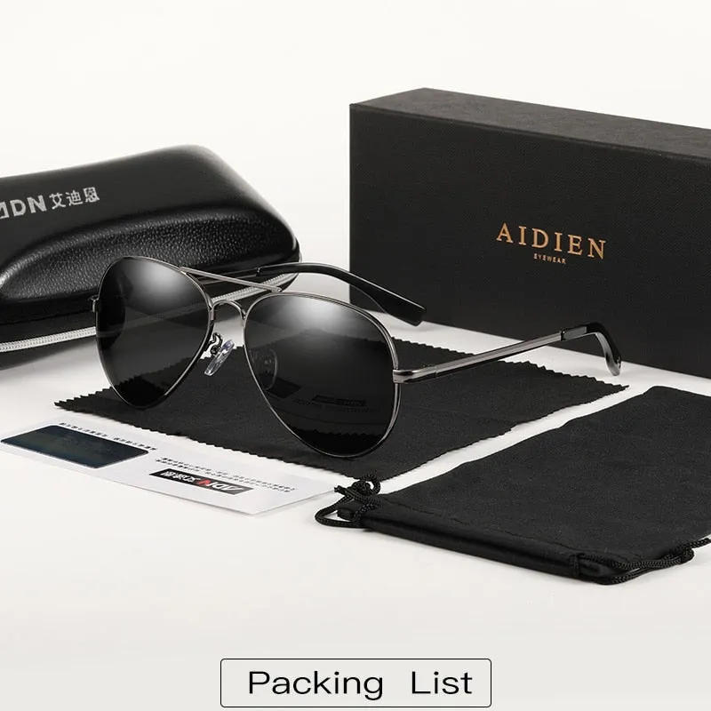 Aidien Unisex Full Rim Alloy Oval Myopic Reading Glasses Sunglasses 6088