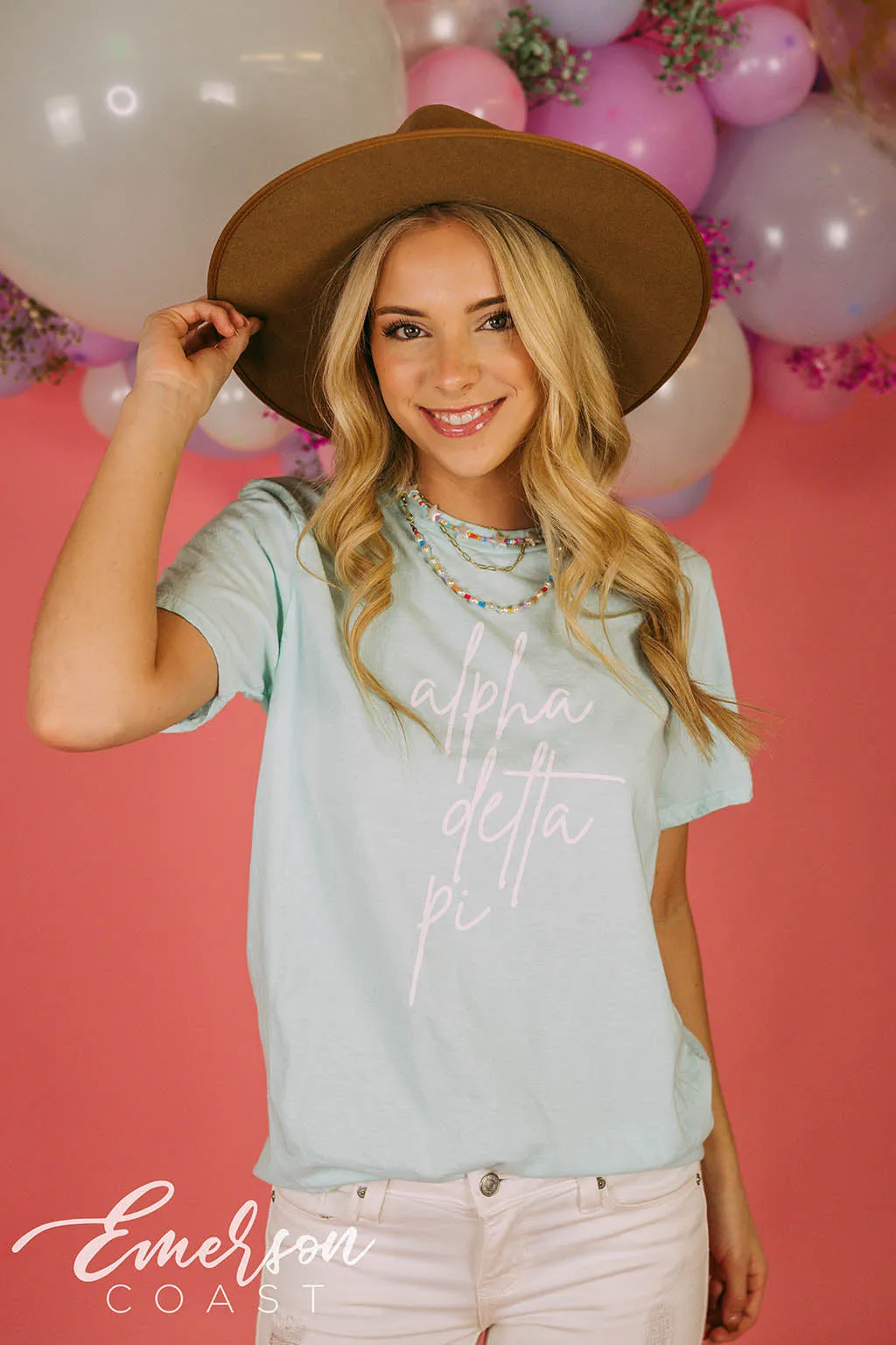 Alpha Delta Pi Script Recruitment Tee