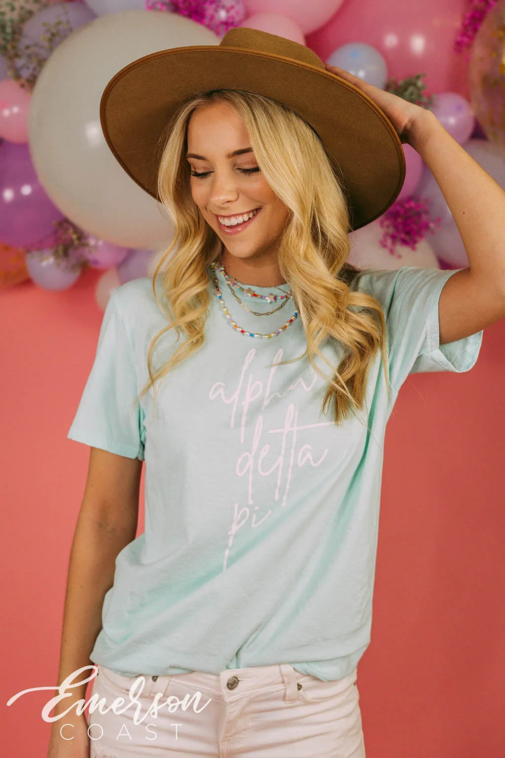 Alpha Delta Pi Script Recruitment Tee