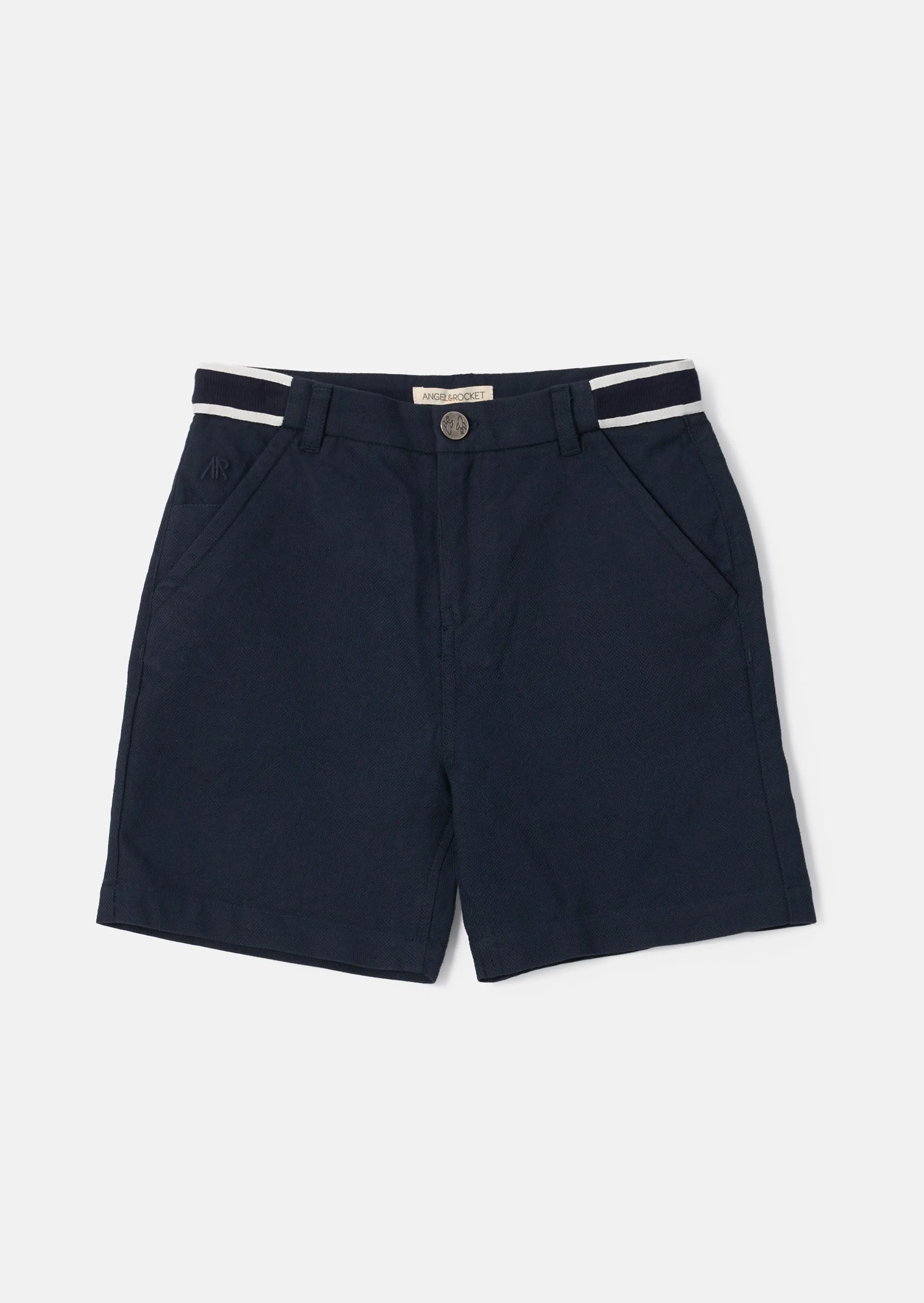 Bernard Navy Smart Textured Short