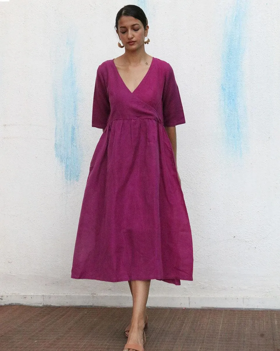 Brisa Handwoven Linen Dress - Breathe