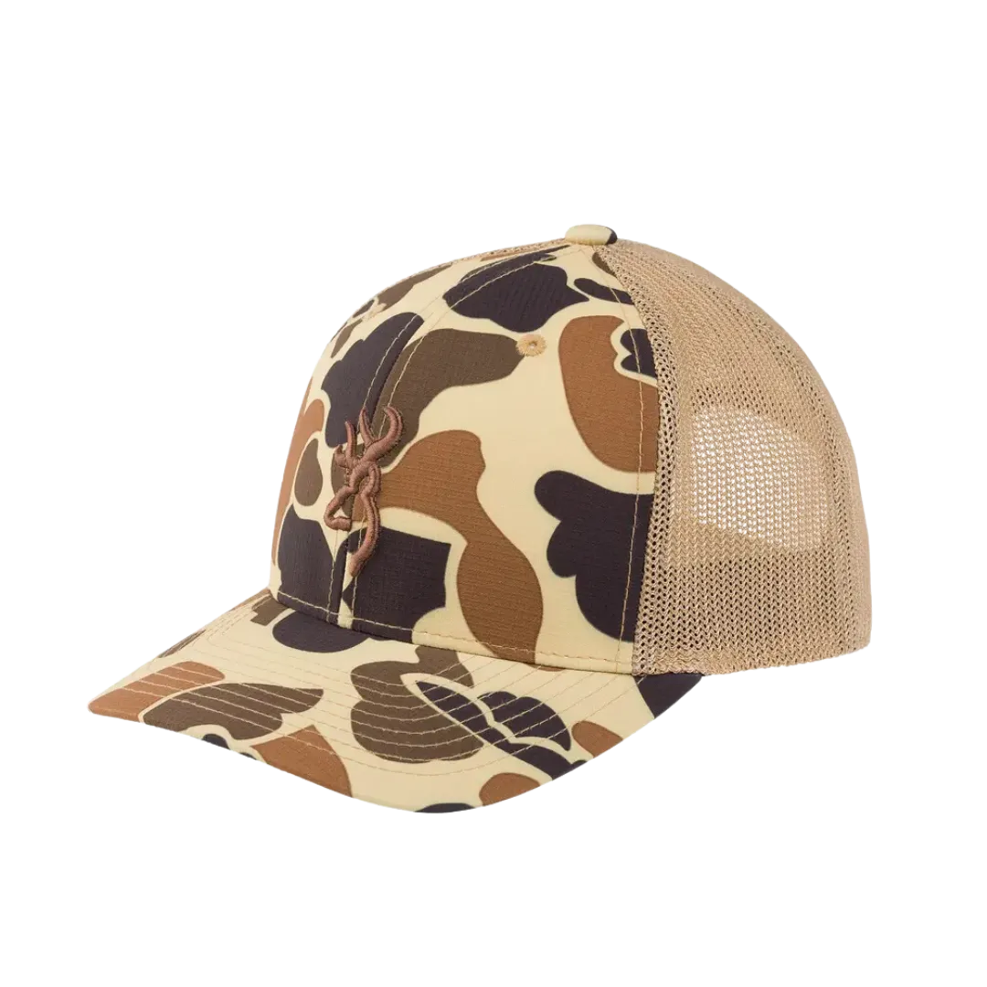 Browning Men's Cupped Up Vintage Tan Cap