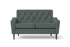 Carpi 2 Seater Sofa Dusky Turquoise Leather