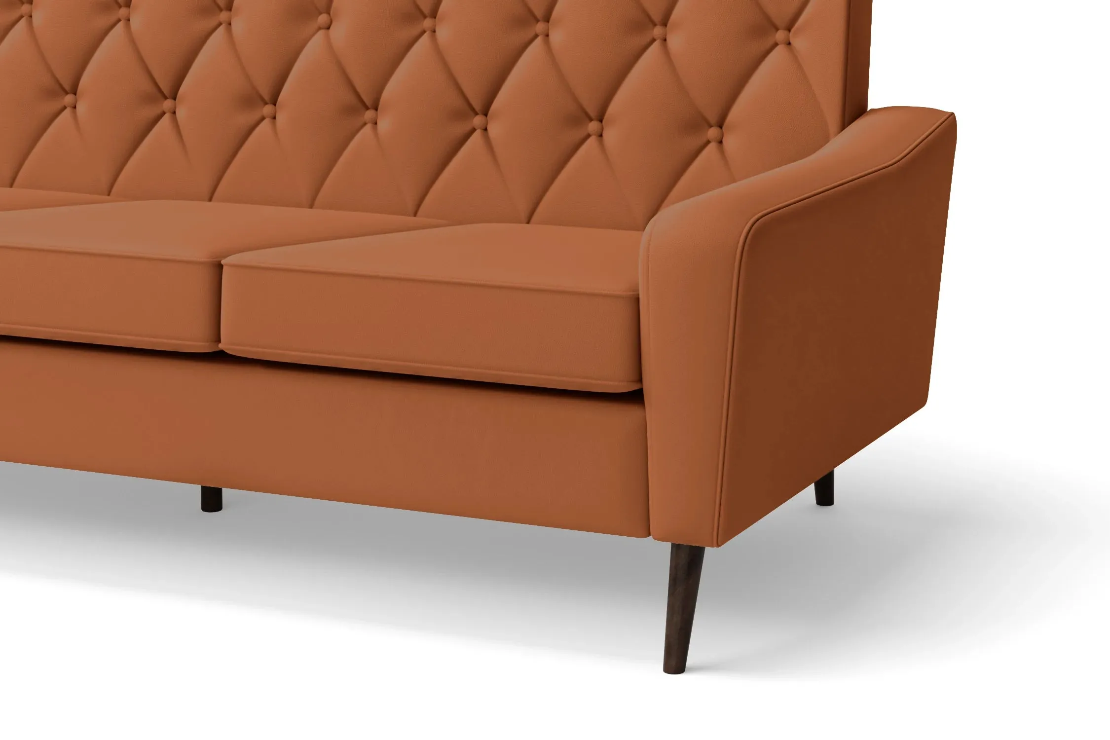 Carpi 2 Seater Sofa Tan Brown Leather