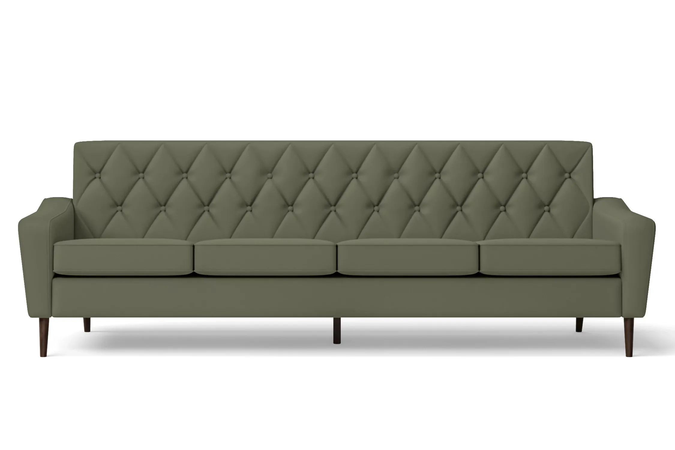 Carpi 4 Seater Sofa Sage Leather