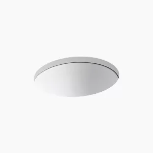 Caxton Oval 16.13" x 19.25" x 8.25" Vitreous China Undermount Bathroom Sink in White