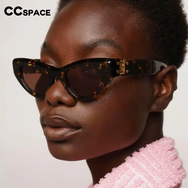 CCspace Women's Full Rim Cat Eye Resin Frame Sunglasses 54473