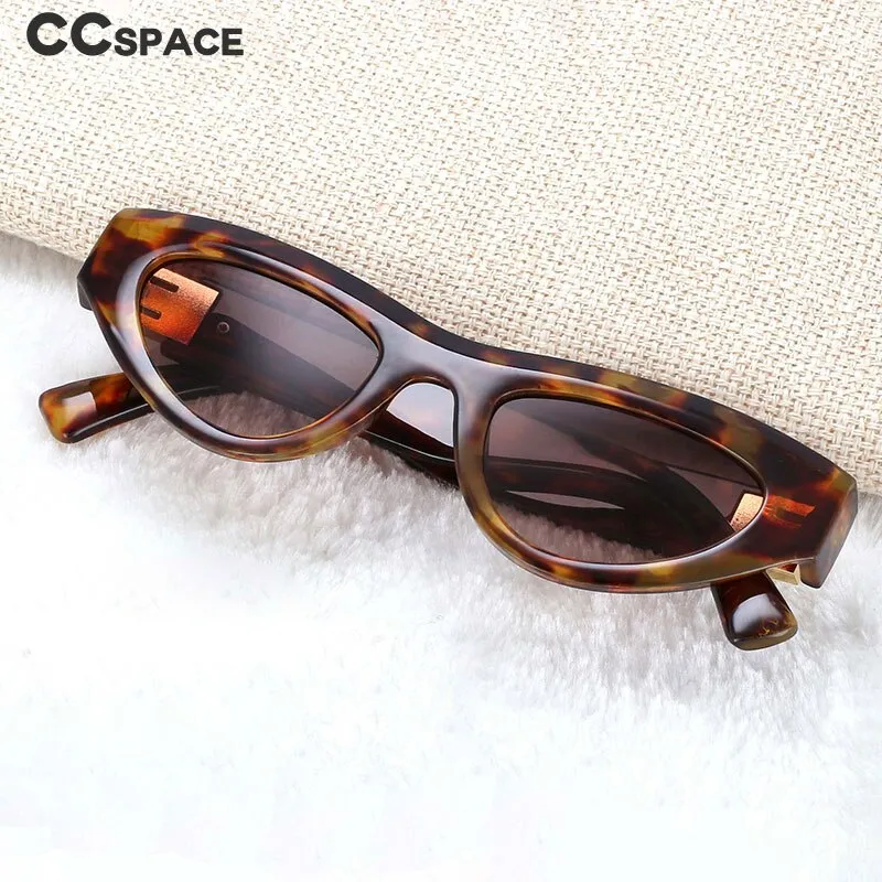 CCspace Women's Full Rim Cat Eye Resin Frame Sunglasses 54473