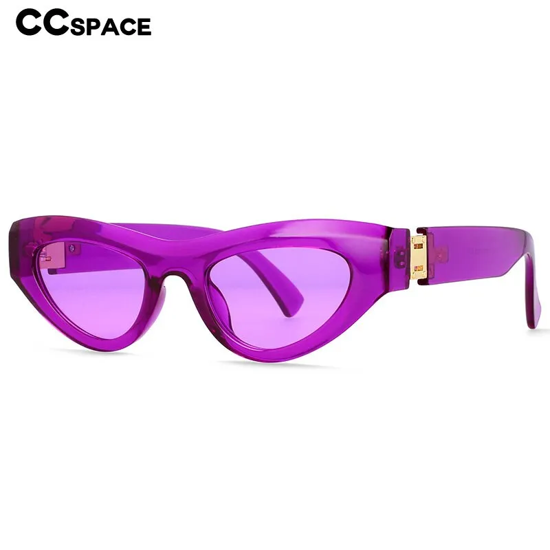 CCspace Women's Full Rim Cat Eye Resin Frame Sunglasses 54473