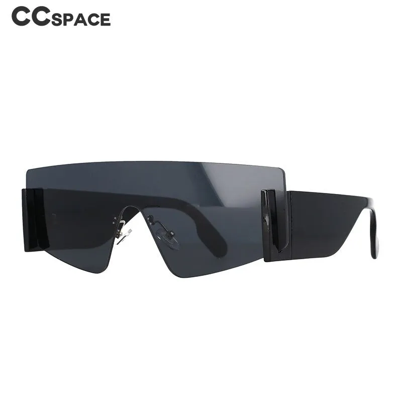 CCspace Women's Full Rim Oversized Square One Lens Resin Frame Sunglasses 51117