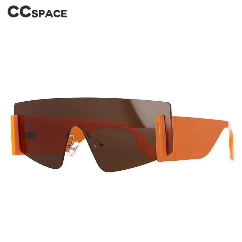 CCspace Women's Full Rim Oversized Square One Lens Resin Frame Sunglasses 51117