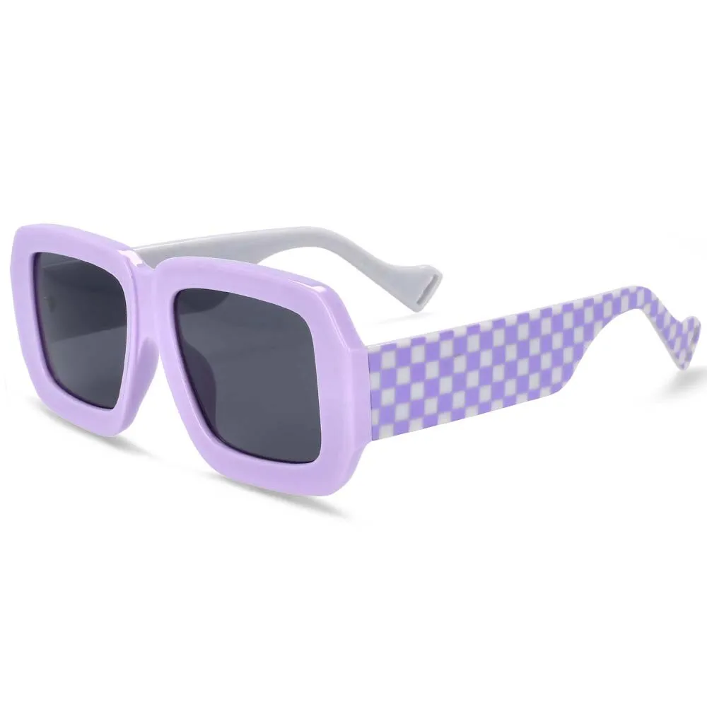 CCspace Women's Full Rim Square Resin Frame Sunglasses 54237