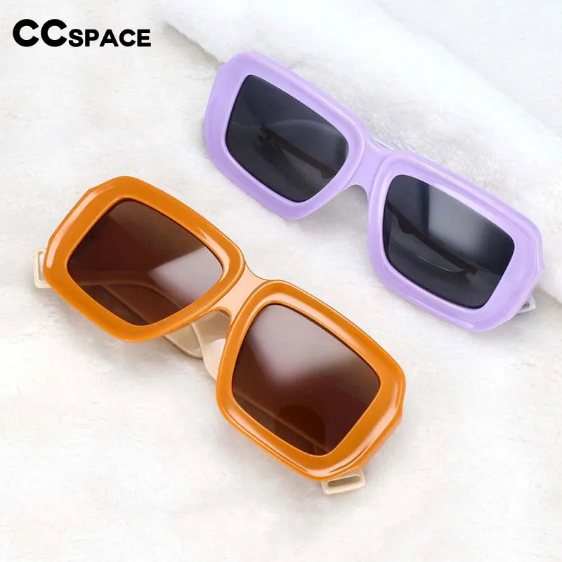 CCspace Women's Full Rim Square Resin Frame Sunglasses 54237