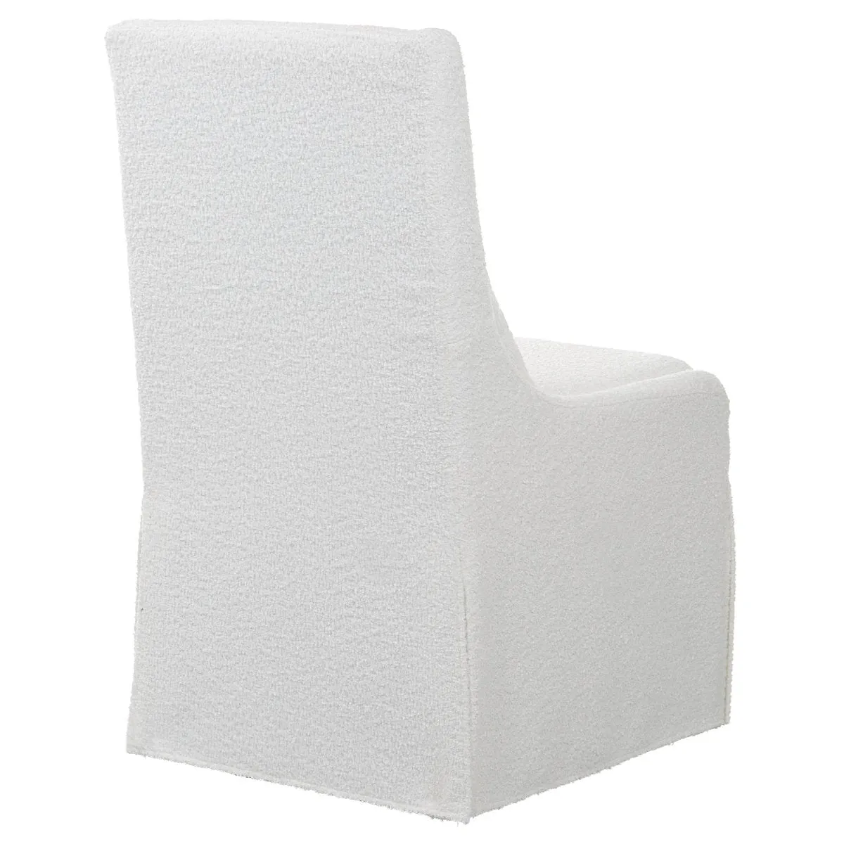 Coley White Armless Chair