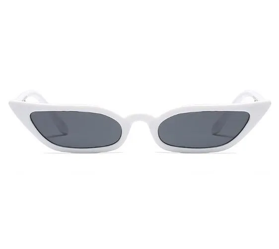 Colorful Sci-Fi Thin Sharp Corner Cat Eye Style Sunglasses