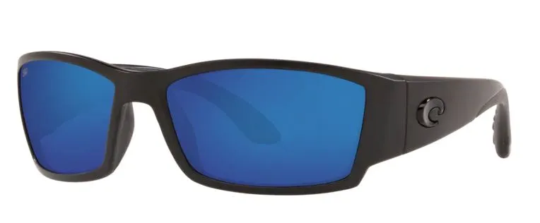 Costa Del Mar Mens Corbina Blackout Frame - Blue Mirror 580 Glass Lens - Polarized Sunglasses