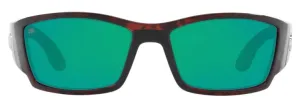 Costa Del Mar Mens Corbina Tortoise Frame - Green Mirror 580 Glass Lens - Polarized Sunglasses