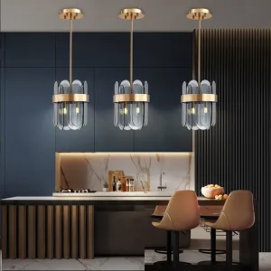 Creative Glass Pendant Chandelier For Dining Room Modern Home Decor Kitchen Island Hanging Lamp