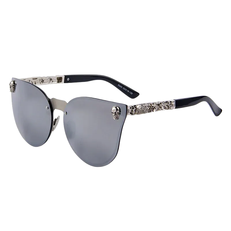 Crystal Skull Goth Punk Sunglasses UV400