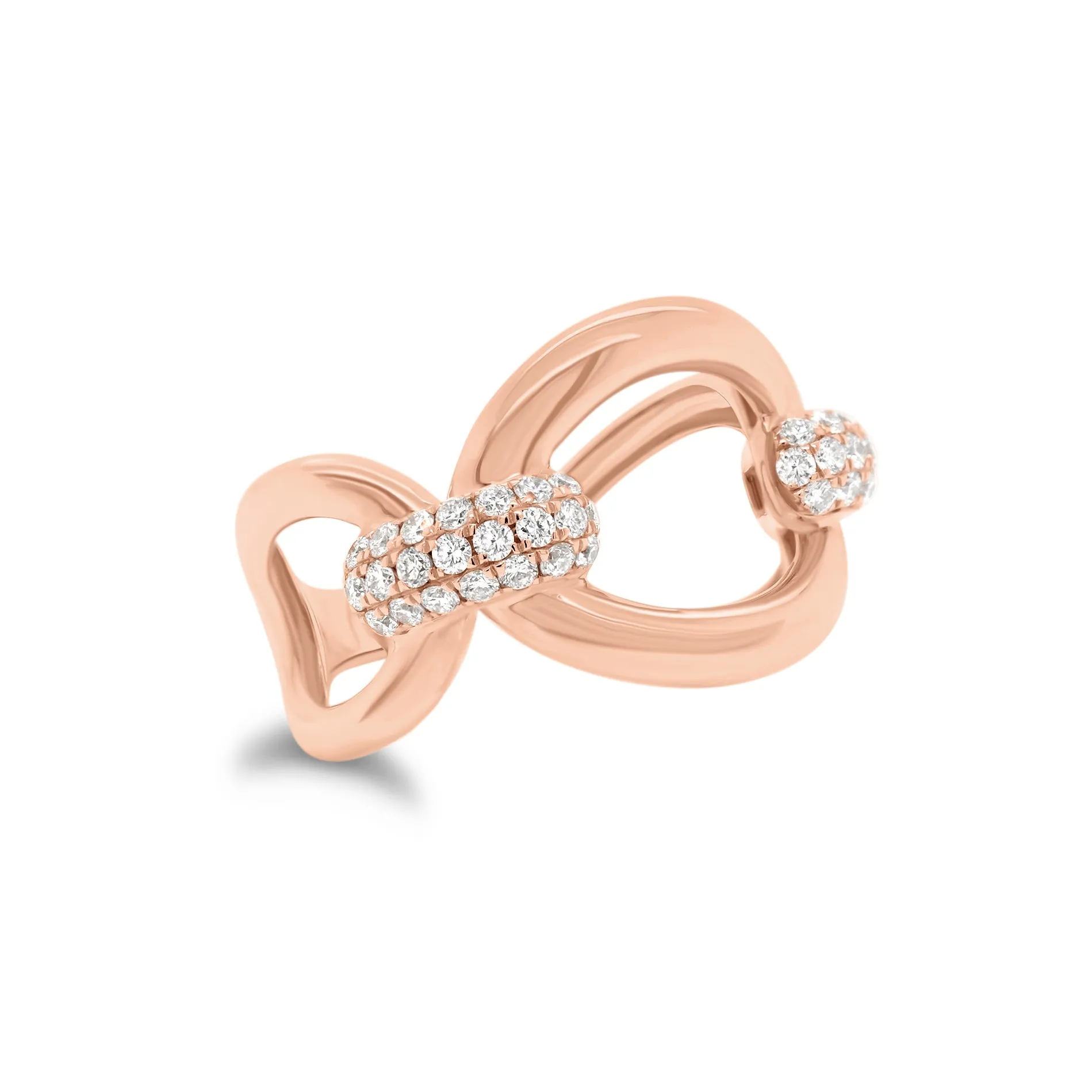 Diamond Bold Loop Ring