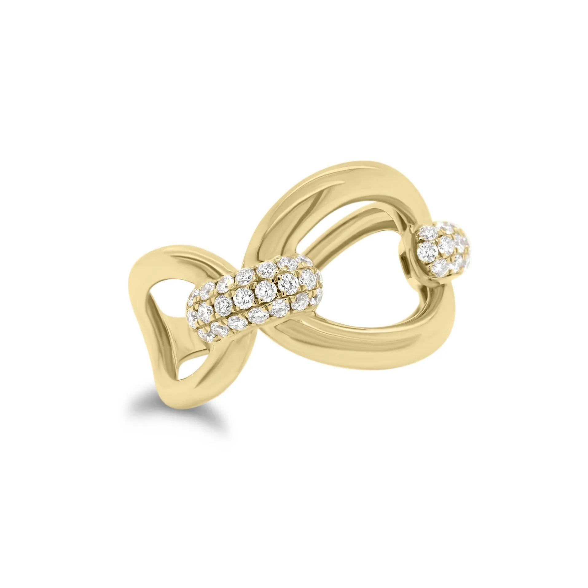 Diamond Bold Loop Ring