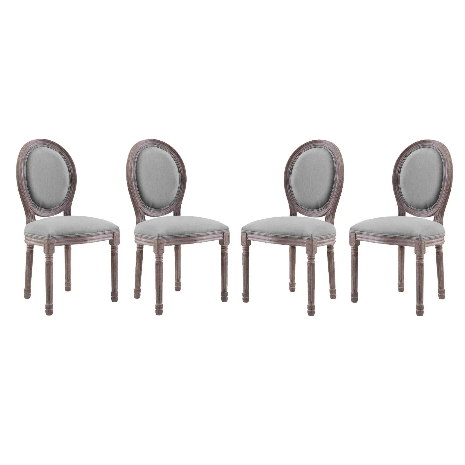 Emanate Dining Side Chair Upholstered Fabric Set of 4