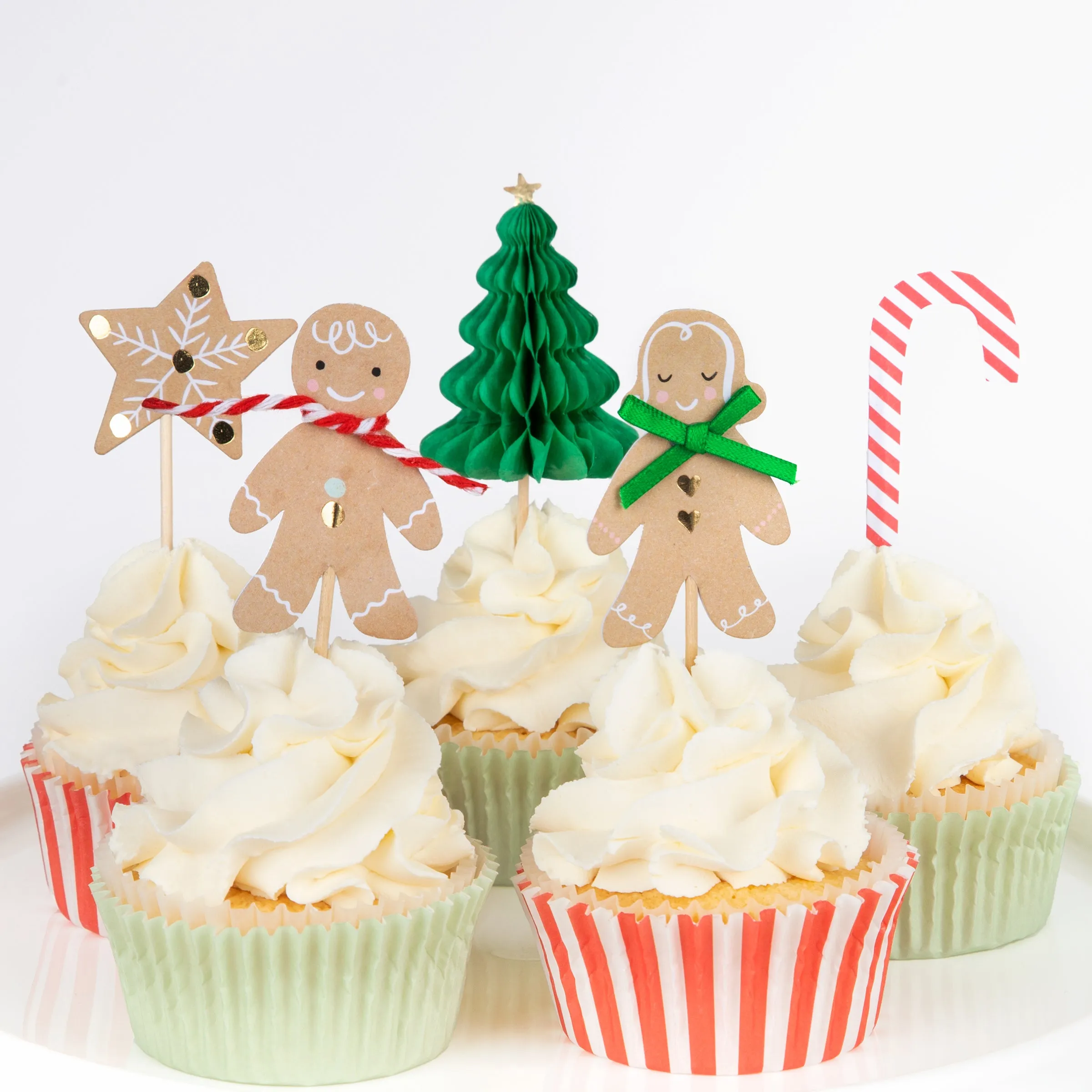 Gingerbread Cupcake Kit (x 24 toppers)