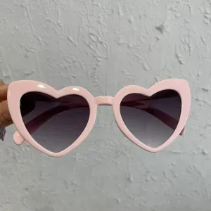 Glasses Retro Female Peach Heart Sand Carving Birthday Sunglasses