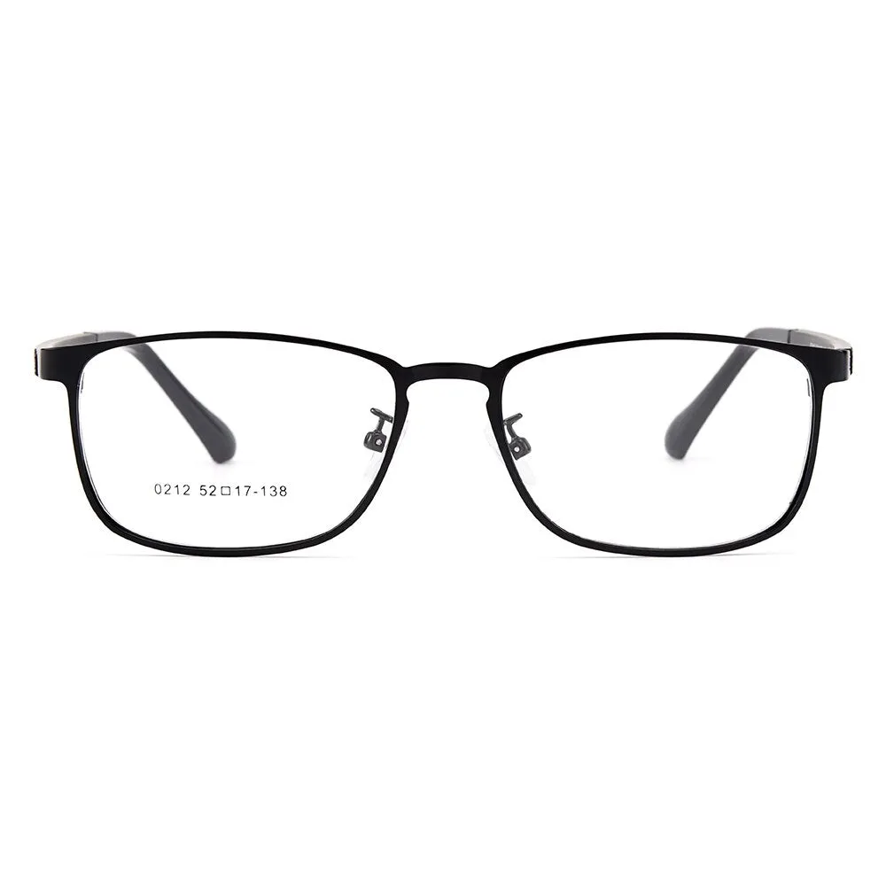 Gmei Unisex Full Rim Rectangle Titanium Alloy Eyeglasses Y0212