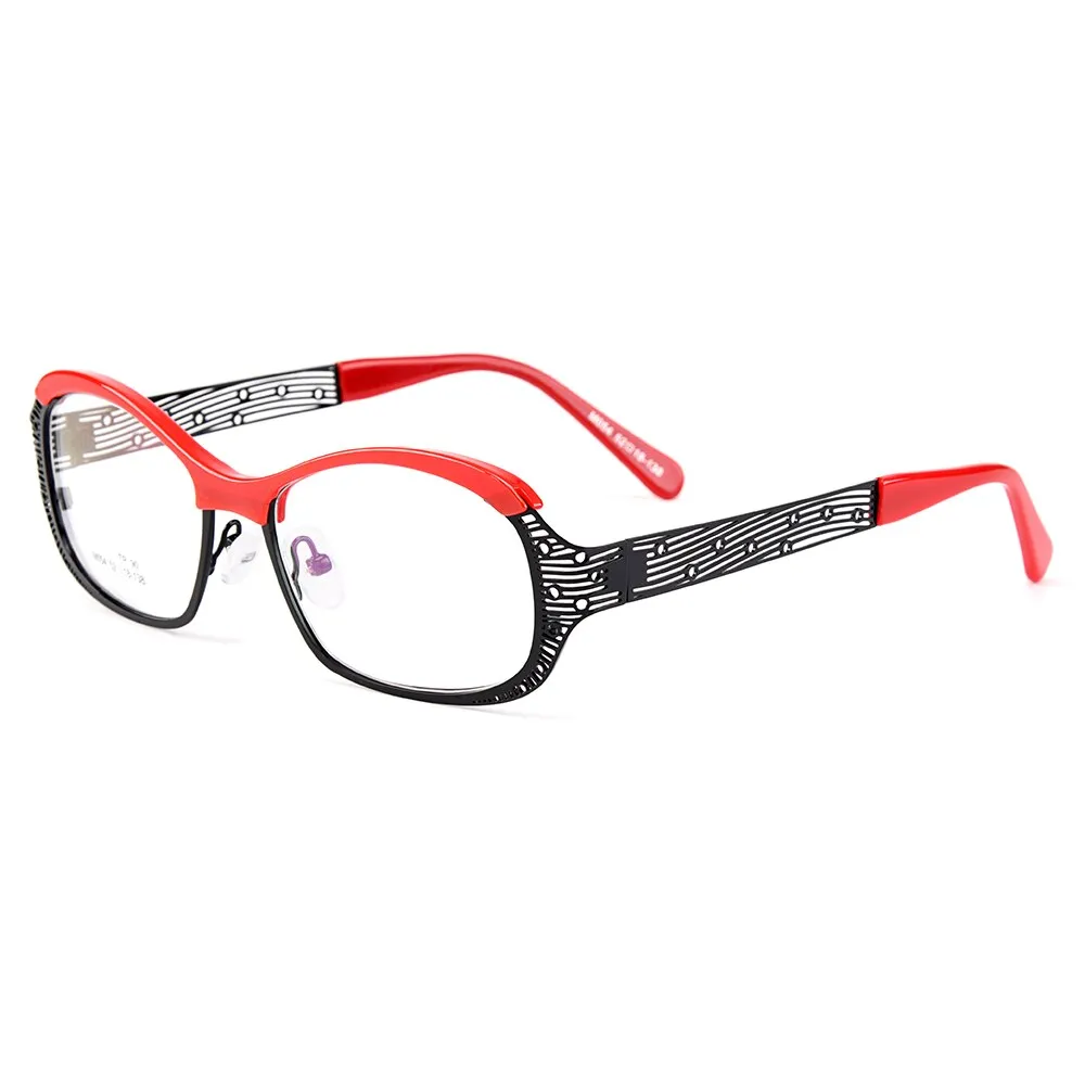 Gmei Women's Eyeglasses Oval Ultralight TR90 Alloy M054