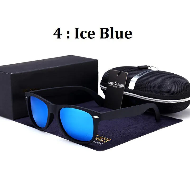 Hdcrafter Unisex Full Rim Square Acetate Frame Polarized Sunglasses 2140