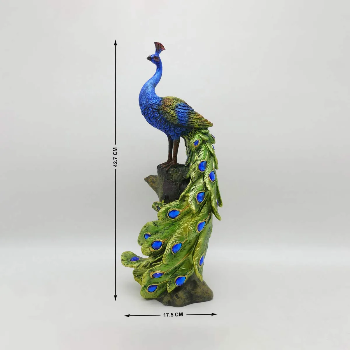 Home Centre Corsica Textured Peacock Figurine