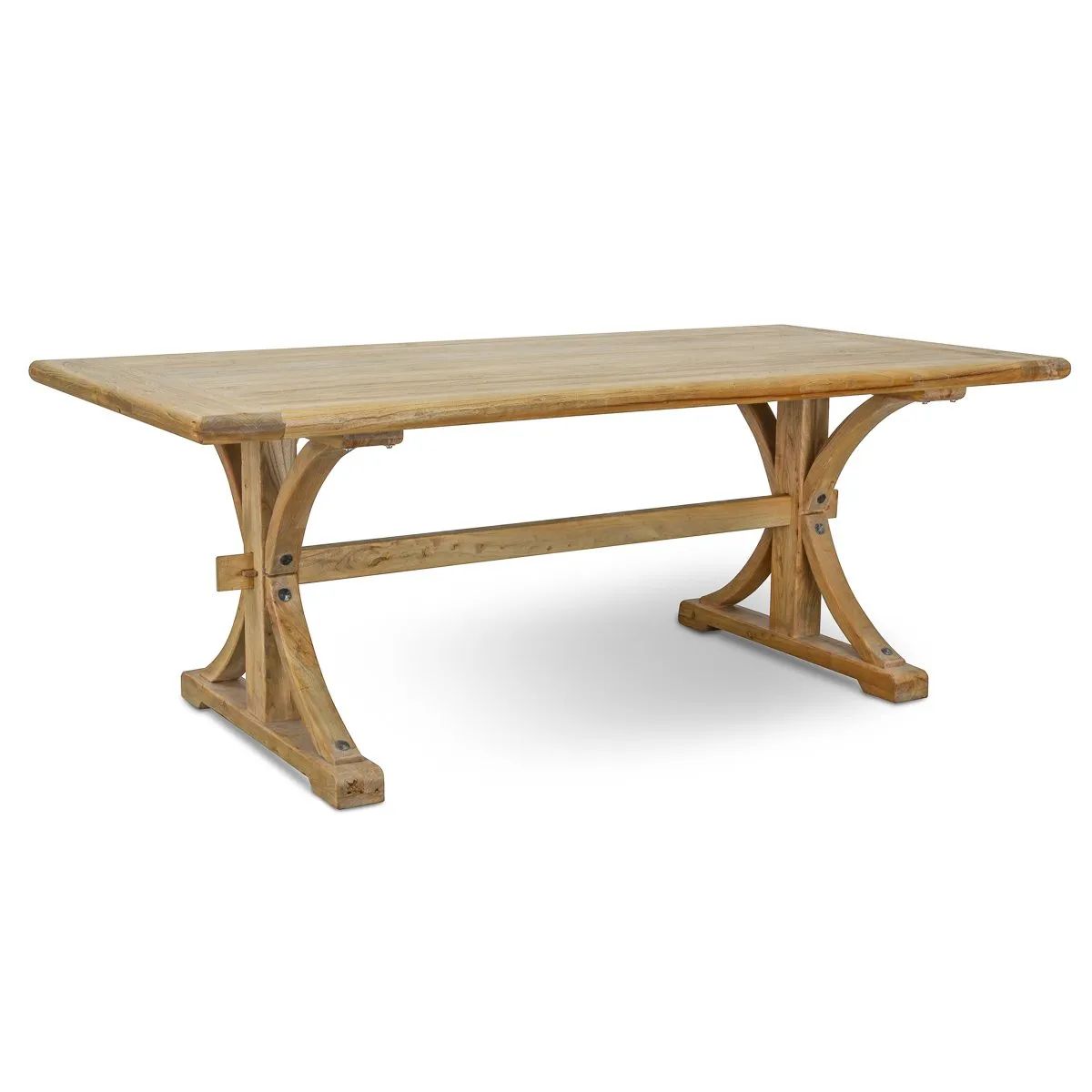 Marcus Reclaimed Elm Wood Dining Table 2M - Natural