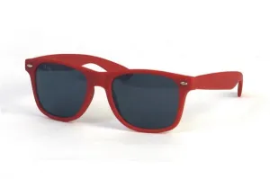 Matte Red Wayfarer Style Sunglasses