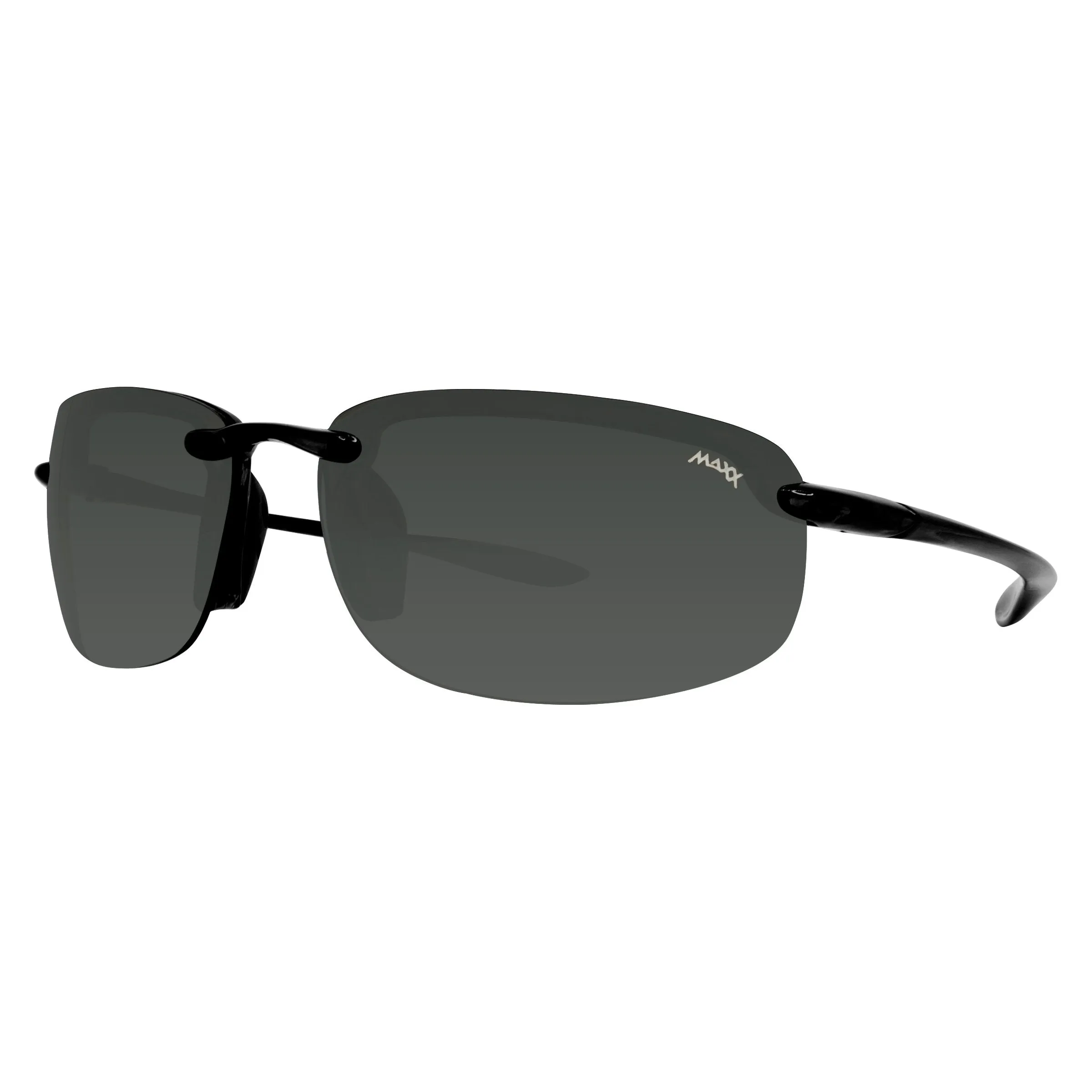 Maxx 5 Smoke Polarized Sunglasses - Black