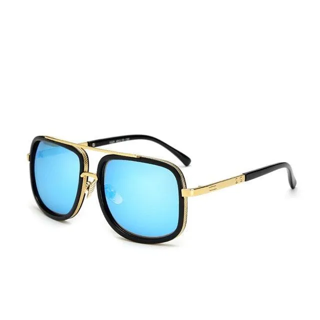 Mens Vintage Wayfarer/Gold Rim/Mens vintage sunglasses