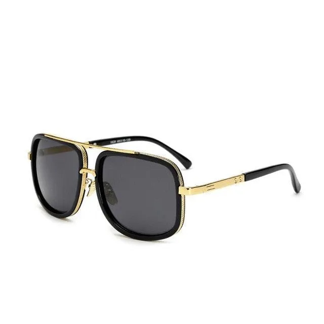 Mens Vintage Wayfarer/Gold Rim/Mens vintage sunglasses