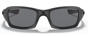 Oakley Standard Issue Mens Fives Squared USA Flag Collection Matte Black Frame - Gray Lens - Non Polarized Sunglasses