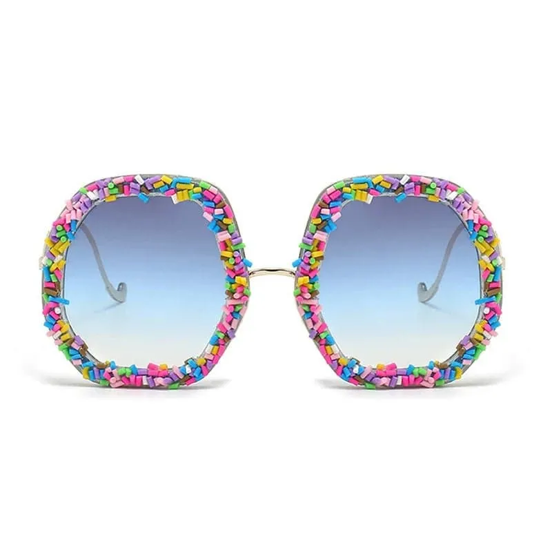 Oversized Candy Coloured Gradient Sunglasses