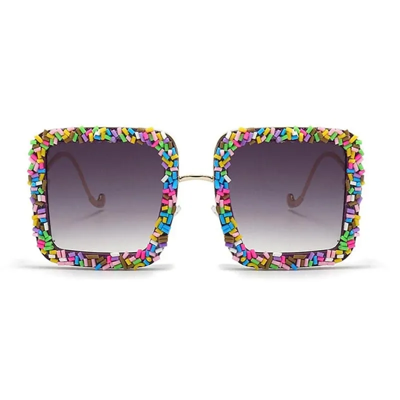 Oversized Candy Coloured Gradient Sunglasses