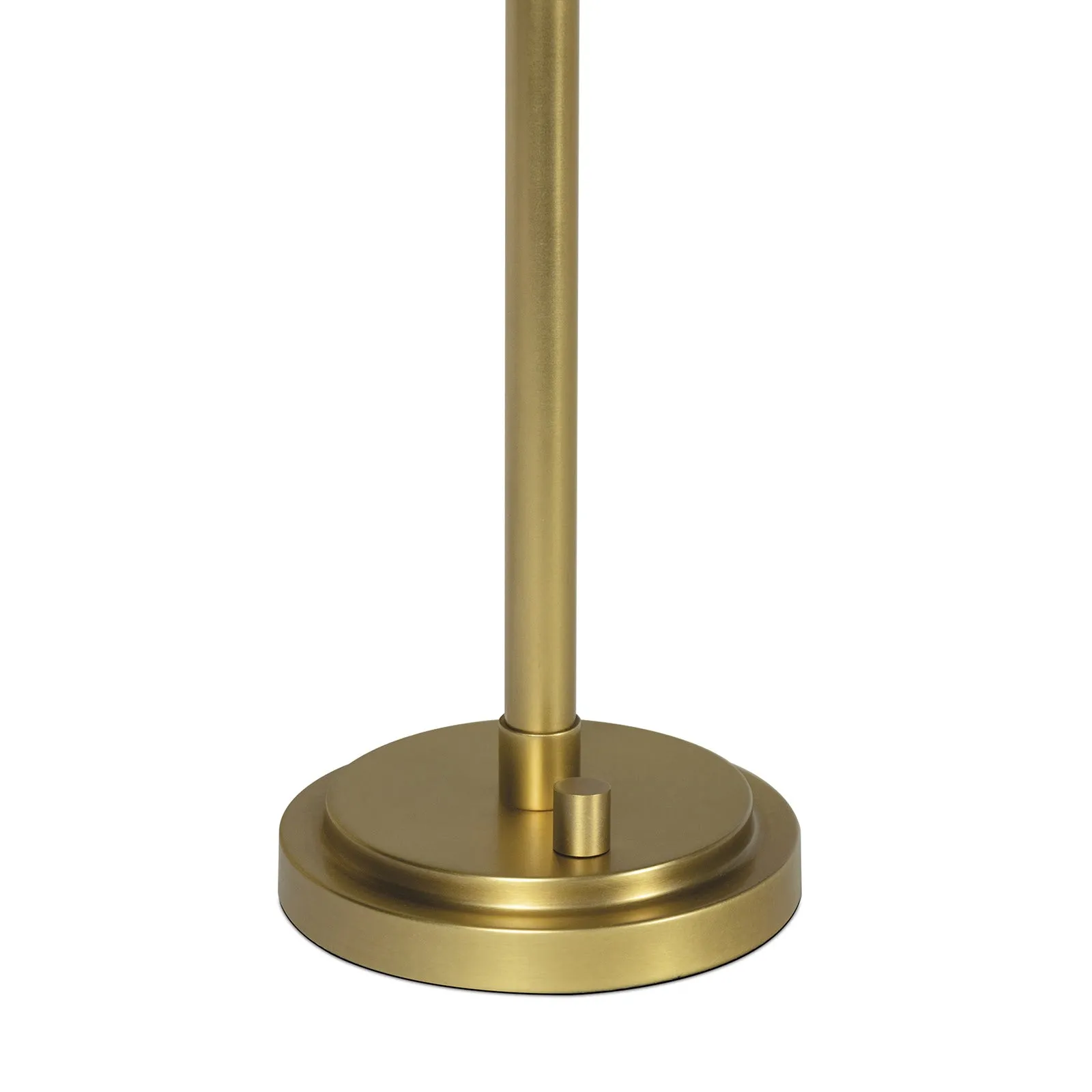 Polly Buffet Lamp (Natural Brass with Green Scalloped Shade)